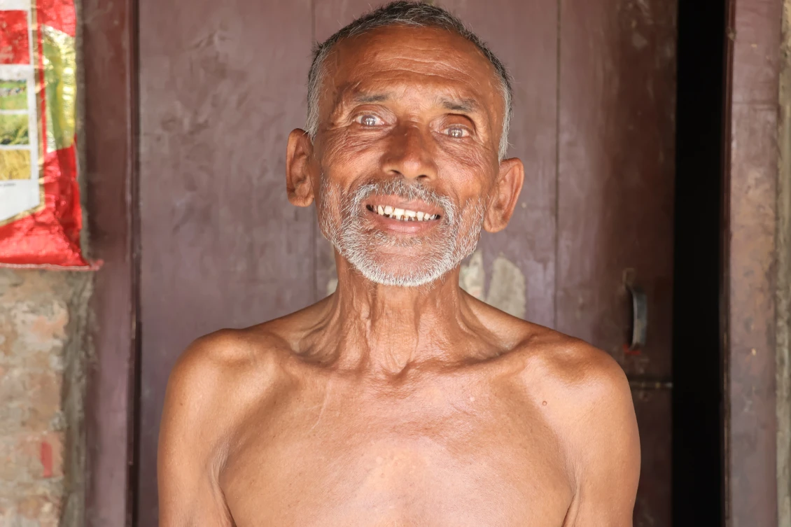 धनिया पटेल, ७५ वर्ष, गौर नगरपालिका 